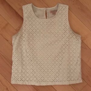 Crotchet Cropped Tank Top